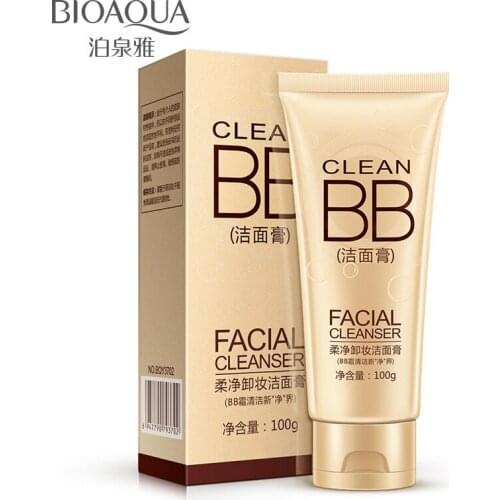 Face Brush Konjac Facial Cleansing Brush Bioaqua Skin Clean Bb Facial Cleanser New Face Care Amino Acids Moist Washing Product