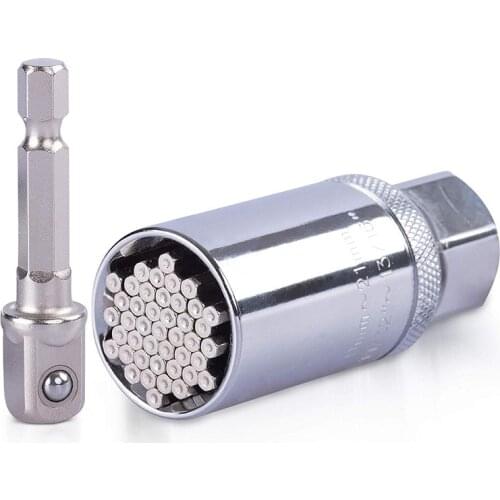 Universal Socket Tool Torque Wrench Head Set Socket Sleeve 9-21mm Power Drill Ratchet Spanner Key Hand Tools CRV Material