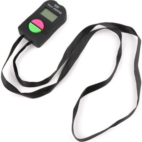 0-9999 Digital Tally Counter LCD Electronic Manual Clicker ABS Finger Counter