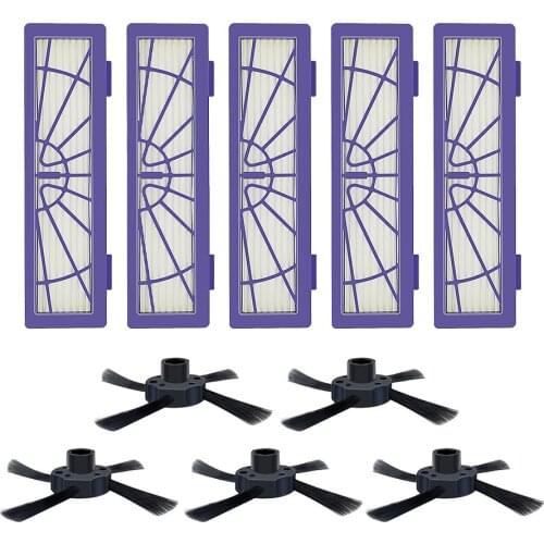 10pcs/lot replacement HEPA Filter Side Brush for Neato BotVac 70e 750 80 85 Robotic Cleaner Vacuum Cleaner Parts free shipping