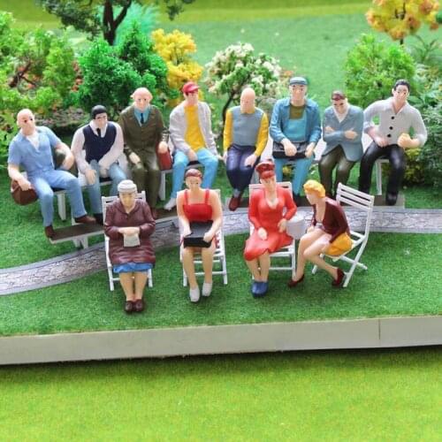 100 Pcs Model Building People Crafts Painted Simulation Table Accessories Color Toys People 1:150 Sand Model Diy Model Plas A7T5