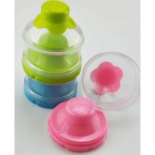 3-Layers Baby Milk Powder Container Stackable Formula Milk Storage Dispenser XXFE
