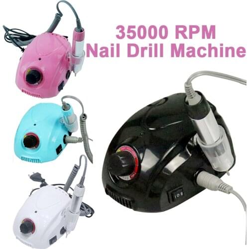 35000RPM Electric Manicure Machine With 6Drill Bits Apparatus for Professional Manicure Pedicure Electric Nail Art Drill Machine