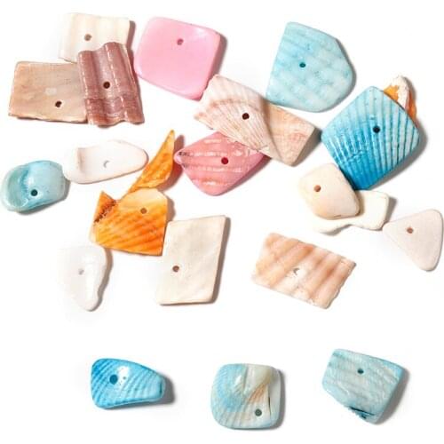 50g/lot Colorful Irregular Natural Sea Shell Beads For Jewelry Making Accessories For Summer Beach Bracelet Anklet Making