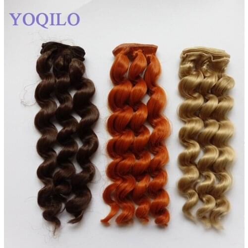 50PCS/LOT Wholesale DIY Wig BJD Hair Accessories 25CM Curly Hair For Dolls