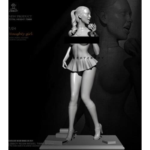75mm 1/24 Resin model kits figure beauty colorless and self-assembled TD-2749