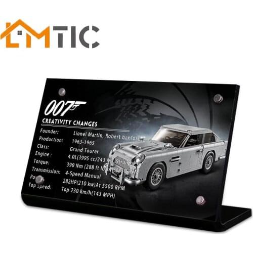 Acrylic display stand brand suitable for creator 10262 model Aston Martin DB5 toy building blocks for childrens toys