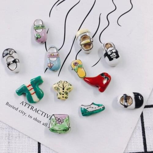 DIY jewelry accessories hand-painted clothes shoes bags straight hole loose beads