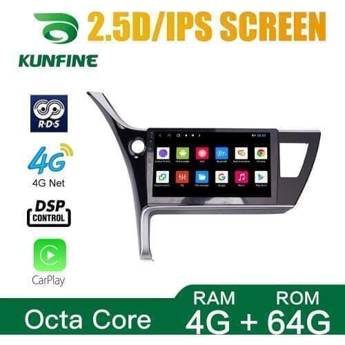 Car Stereo for Toyota Corolla Levin 2017 2018 2019 Octa Core 1024*600 Android 10.0 Car DVD GPS Navigation Player Deckless Radio