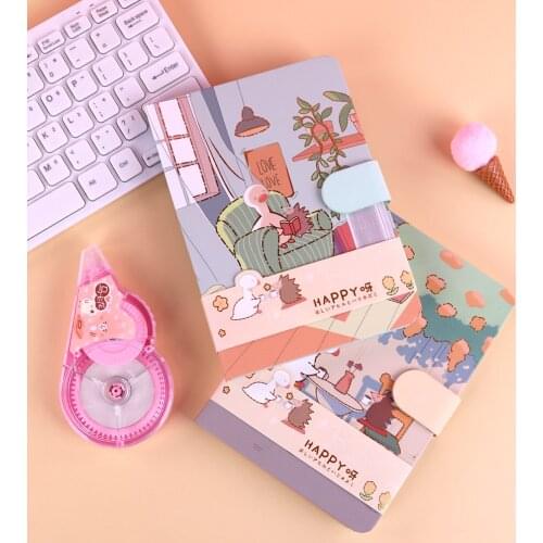 Twelve Constellation Girls Magnetic Buckle Notebook and Journals Cute A3 Binder Notebook Office Supplies