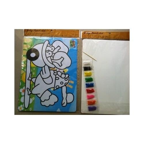 DIY TOY 50pcs/lot Color Sand art painting sets for children