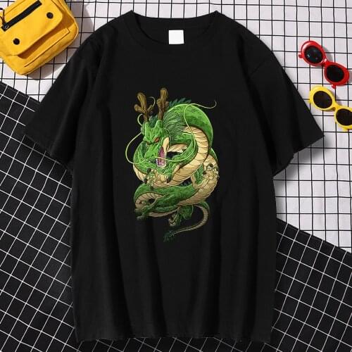 2021 Kurama Funny Printing T Shirt Mens Vintage Oversized T Shirts Summer Anime Clothing Casual Cotton Loose Men Clothes