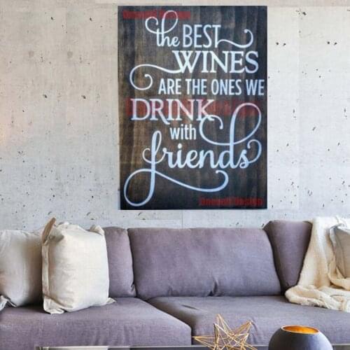 2020 top popular 5d diamond painting full square best friend diy diamond art kit decortion for home livingroom wall sticker