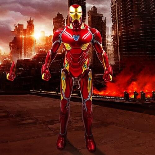 Disney Marvel Avengers Alliance Iron Man Toys Movie Action Figure Model Tony Stark MK6 MK50 Collection Decoration Doll Kid Gift