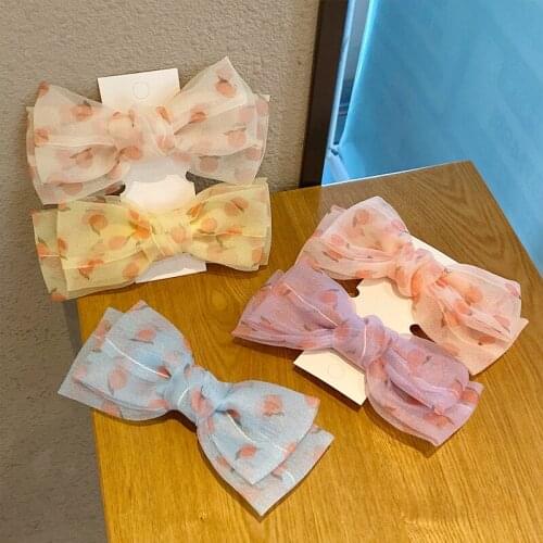 Korean Version Of The Simple Big Bow Hairpin Girl Japanese Temperament Cute Back Head Clip Hair Accessories