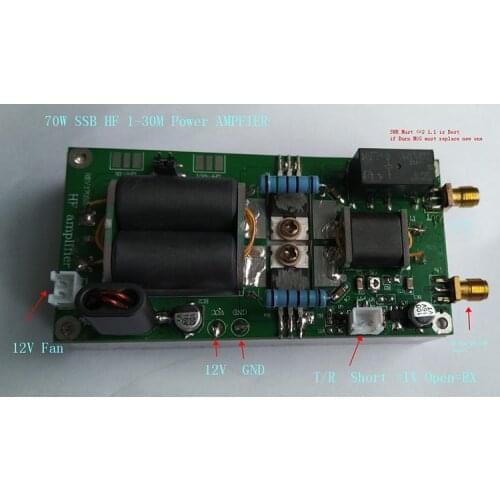 Short Wave Amplifier SSB HF 1-30M Power Ampfire 50-70W Pout