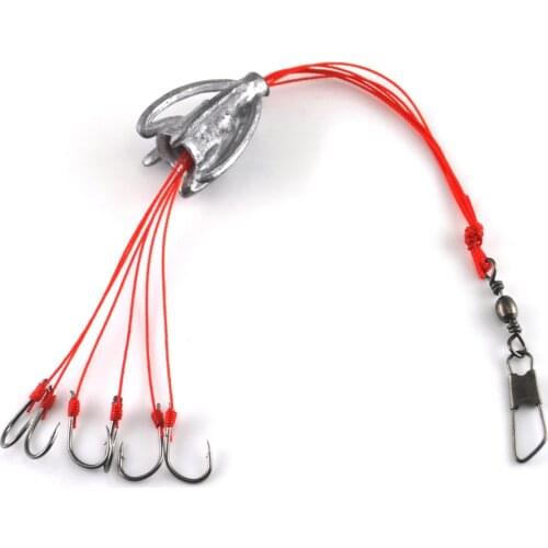 MNFT New fishing Anti-hook Explosion Gear Hook Anti Linked Bombing Hook Imported High Carbon Steel Hawk Nose Hooks With Lead