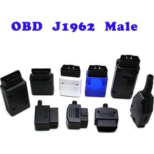 OBD2 16Pin Male Connector Plug Adapter OBD OBDII EOBD J1962 OBD2 16Pin Wiring Adapter 16Pin Shell 10Pcs