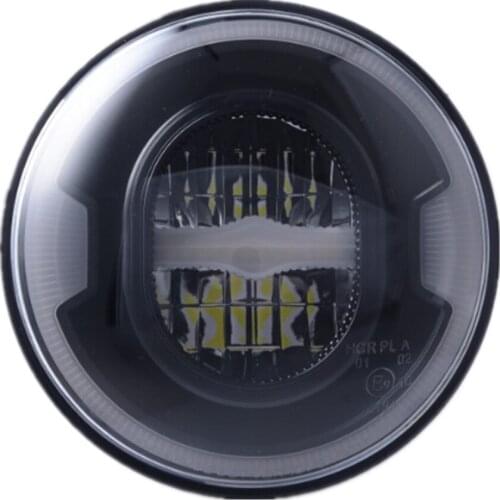 Motorcycle Reflector 7 inch LED Headlight White Amber Halo DRL Front Driving Light For Suzuki Samurai Hummer H1 H2 (1 Lamp)