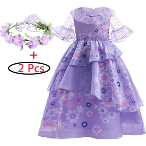 Girl Princess Dress Little Mermaid Ariel Dress Halloween Cosplay Fancy Costume Children Kids Birthday Party Dress 3-10 Years