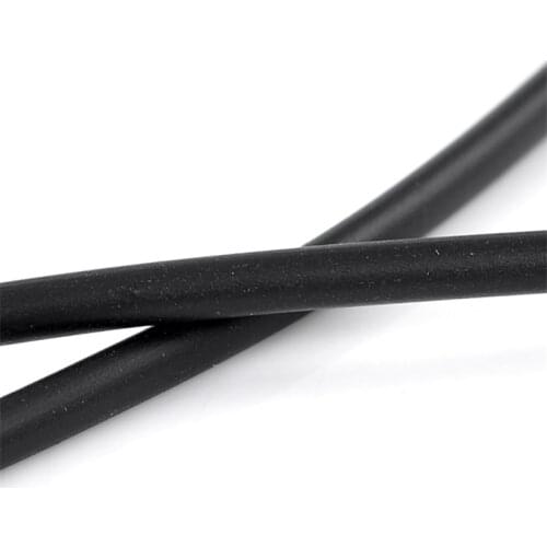 8Seasons Pipe Tubuing Rubber Cord Black Color Hollow Tube Cord Plasic Spool DIY Making Trendy Jewelry Finding 4mm Dia,10M Length