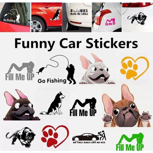 Funny Car Sticker Reflective Animals Cars Decoration Decal Stickers Decal Styling Decor Exterior Accessories