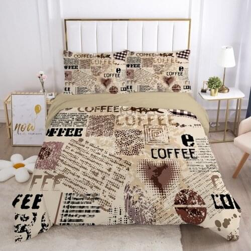 Modern Quilt/Comforter/Blanket Case Pillowcase with Zipper Duvet Cover Set Bedding Sets 3D Custom King Queen Twin Size Bed Linen