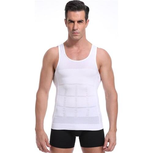Slimming vest Mens Slimming Underwear Body Shaper Waist Cincher Corset Men Shaper Vest Body Slimming Tummy Belly Body Shapewear