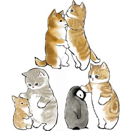 Lovely Cat Kitty Decal for Phone Waterproof Vinyl School Gifts Stickers Anti Scratch Film Auto Decoration