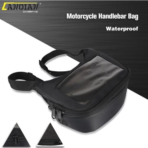 Motorcycle Waterproof Navigation Storage Bag Case For Yamaha TMAX 530 560 TMAX530 TMAX560 Scooter Front Handlebar Saddle Bags