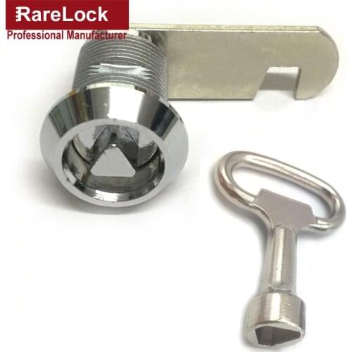Cabinet Cam Lock Speical Triangle Key for Train Light Box Subway Substation Rarelock JA54 aa