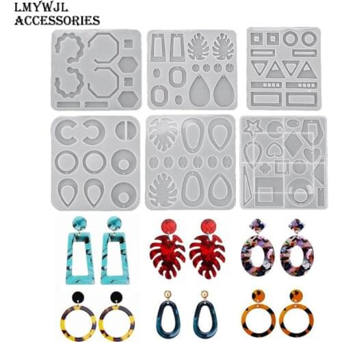 20 Styles/American Earring Silicone Mold Various Patterns Earring Pendant Jewelry Epoxy Resin Mold Jewlery Making Supplies