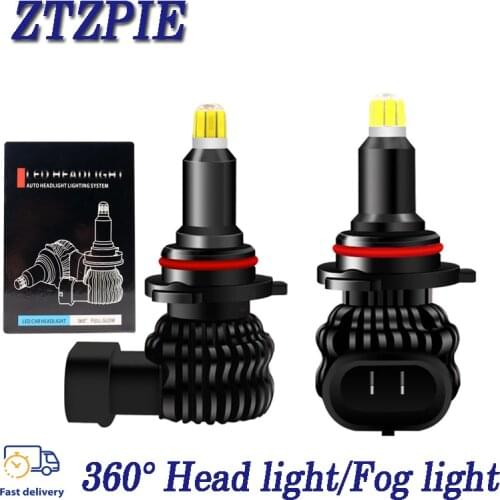 ZTZPIE 110W 20000LM 360° 6500K 9005 HB3 9006 HB4 H3 H1 H8 H7 H11 H9 9012 HIR2 6 Side Led Car Headlight Super Bright CSP CHIP