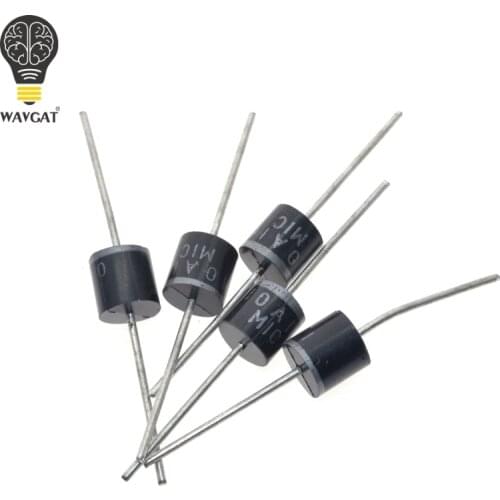 10PCS 10.0 AMP 10A10 SILICON RECTIFIERS Rectifier Diode 10A 1000V R-6 10.0 AMP SILICON RECTIFIERS