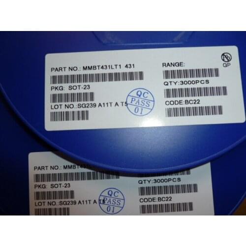 100pcs/lot 100% original MMBT431LT1G MMBT431LT1 MMBT431 431 SOT23