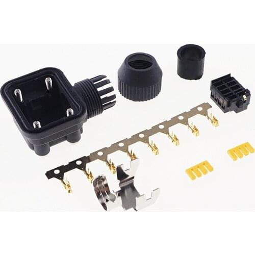 2 Pcs Encoder Cable I/O Kit Micro Motor Servo 8 Pin Female Rectangular Receptacle Waterproof IP67 Cross 2174053-1 1674320-1