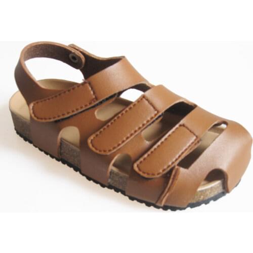 2020 New Fashion Children Sandals Boys and Girls Slippers Hook&Loop Corks Shoes Flats Heels Adjustable 1-3-12 Years Old
