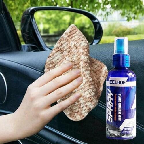 30/100ml Plastic Parts Retreading Restore Agent Wax Instrument Reducing Agent Accessories Auto Interior Car Cleaner