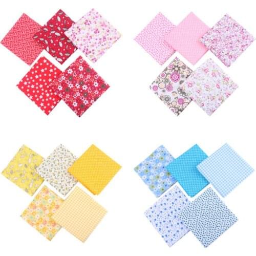 5pcs DIY Sewing Quilting Cloth Plain Cloth 50*50cm Fabric Cotton Fabrics Patchwork Cotton For Handmade Art Craft