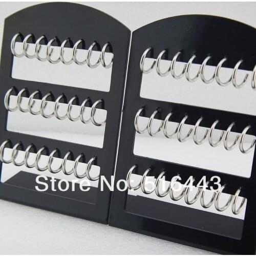 72pcs Fashion Jewelry 316L Fine Stainless steel Women Mens Circle Silver Stud Earrings Wholesale Lots A-830
