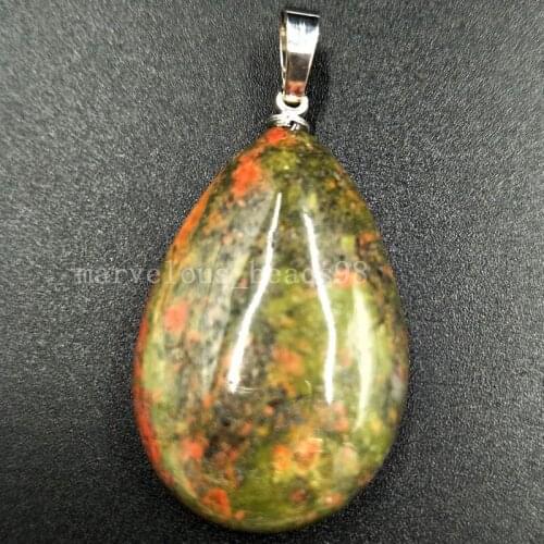 Free shipping Fashion Jewelry 22x36mm Unikate Water Drop Women Men Pendant Bead MC5411