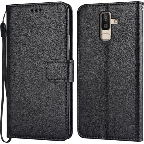 Flip Wallet Magnetic Leather Case for Samsung Galaxy J8 2018 J810 J810F SM-J810F Coque Funda Luxury Vintage Phone Bags Cover