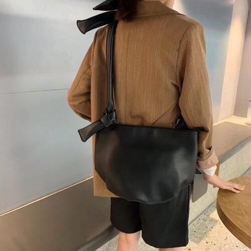 Designer 2019 Fashion Luxury Handbags Women Designer Solid Color Bow Bucket Packet Shoulder Crossbody Messenger Totes Bag