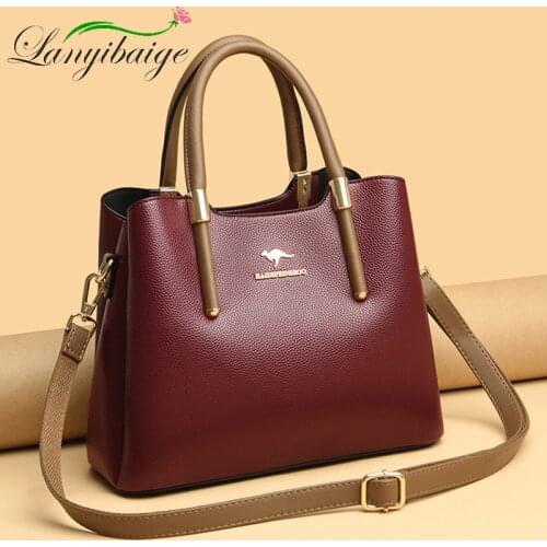 PU Women Embroidery Tote Bag High Quality Leather Ladies Handbags 2020 Women Shoulder Bag Small Crossbody Bags For Women