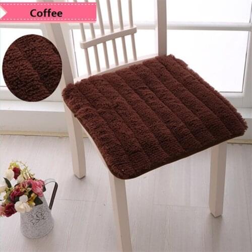 Hot Sale Home Office Decor Seat Cushion Soft Comfortable Cushions Winter Warm Chair Back Seat Cushion Anti-slip Solid Seat Pad
