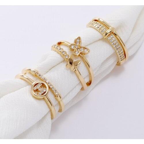 LUALA Rings With Crystals