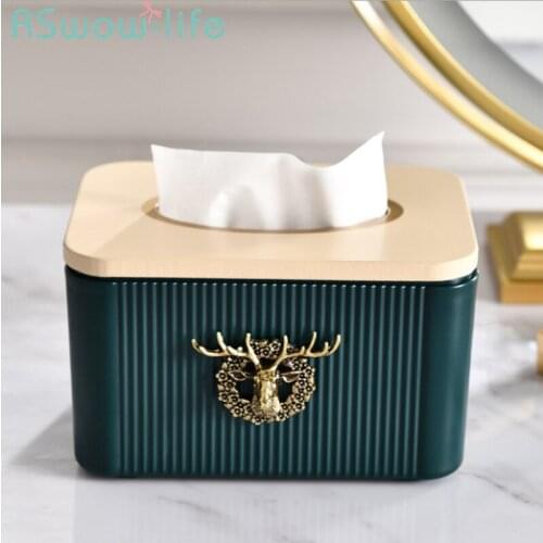 Multifunctional Tissue Box Light Luxury and Simple Living Room Storage Desktop Tissue Paper Box for Tissue Storage