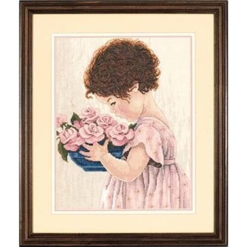 High Quality Lovely Beautiful Counted Cross Stitch Kit Amys Roses Rose Bouquet Flower dim 35031