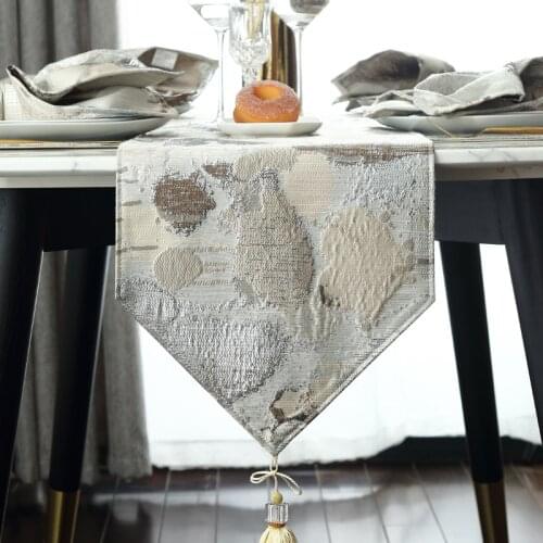 Table Runner Simple Morden Embroidery Blending Bed Flag Table Cloth Dining Room Table Flag Customizable Home Textile Decoration