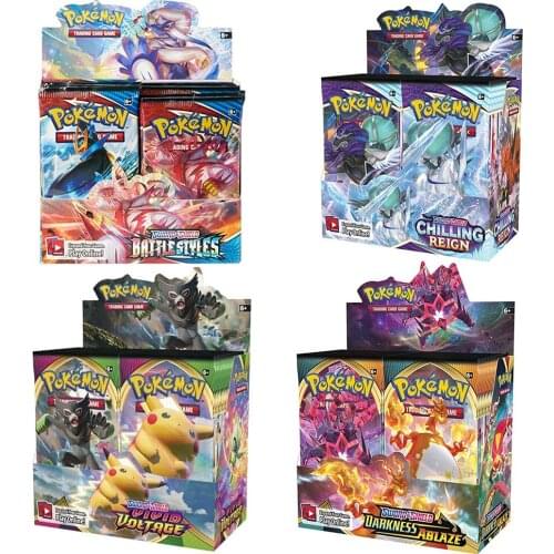 360Pcs French Version Pokemon Cards Box TCG: Sun & Moon Evolutions Booster Shinny Card Pokemon Game Toy Kids Birthday Gift